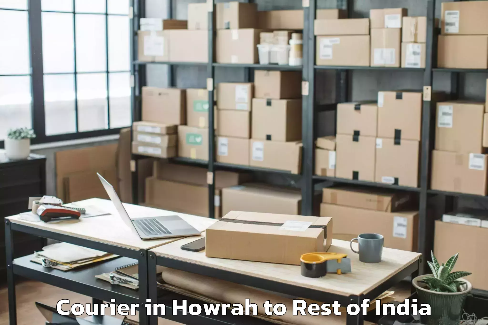 Top Howrah to Badli Industrial Estate Courier Available